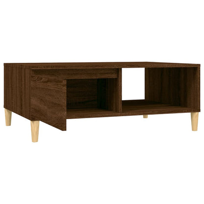 Konferenční Stolek Hnědý Dub 90 X 60 X 35 Cm Kompozitní Dřevo