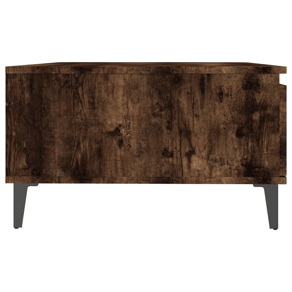 Konferenční Stolek Kouřový Dub 90 X 60 X 35 Cm Kompozitní Dřevo