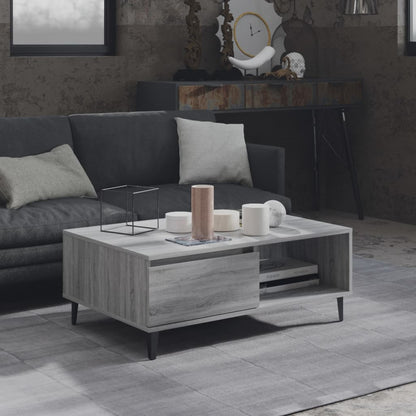 Konferenční Stolek Šedý Sonoma 90 X 60 X 35 Cm Kompozitní Dřevo