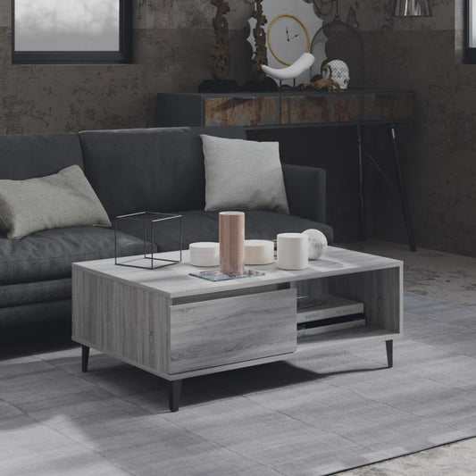 Konferenční Stolek Šedý Sonoma 90 X 60 X 35 Cm Kompozitní Dřevo