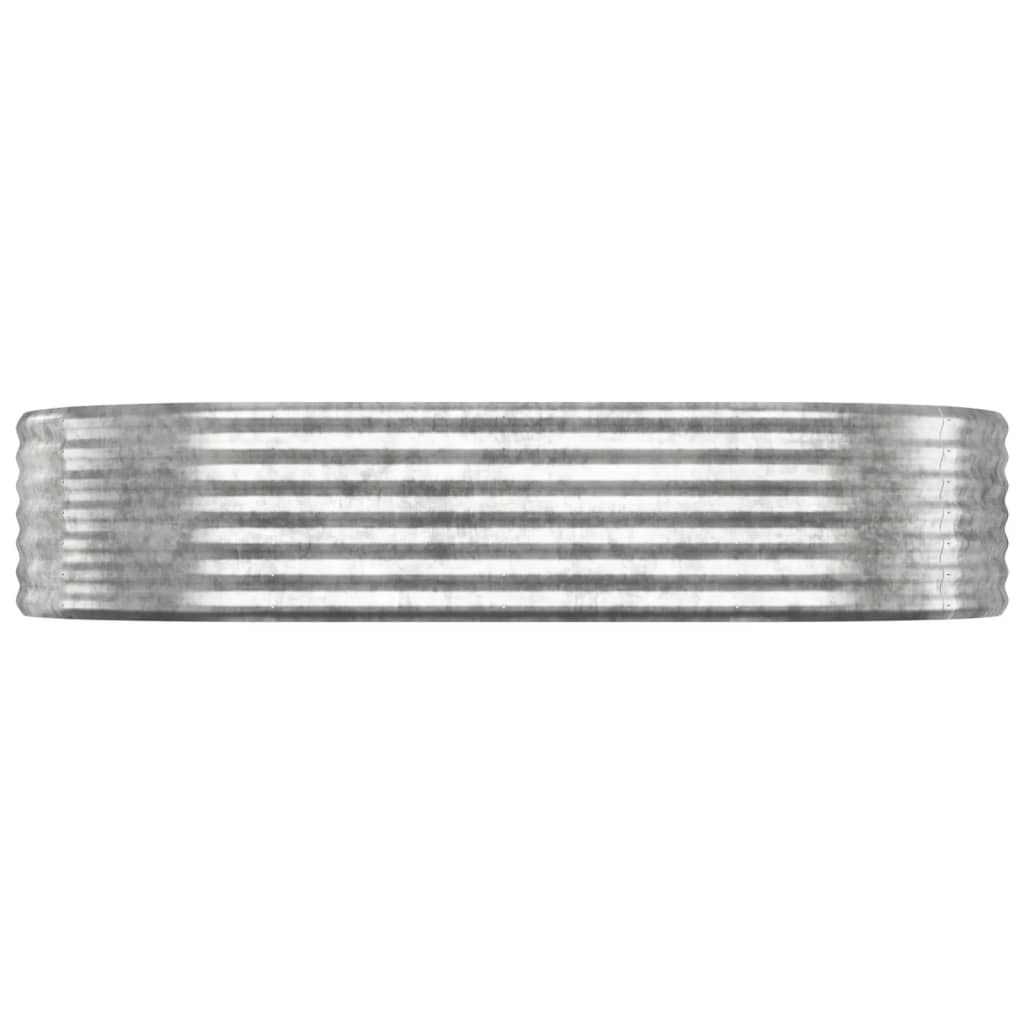 Vyvýšený Záhon Pozinkovaná Ocel Stříbrný