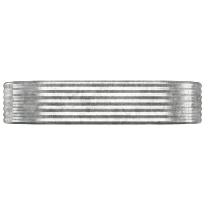 Vyvýšený Záhon Pozinkovaná Ocel Stříbrný