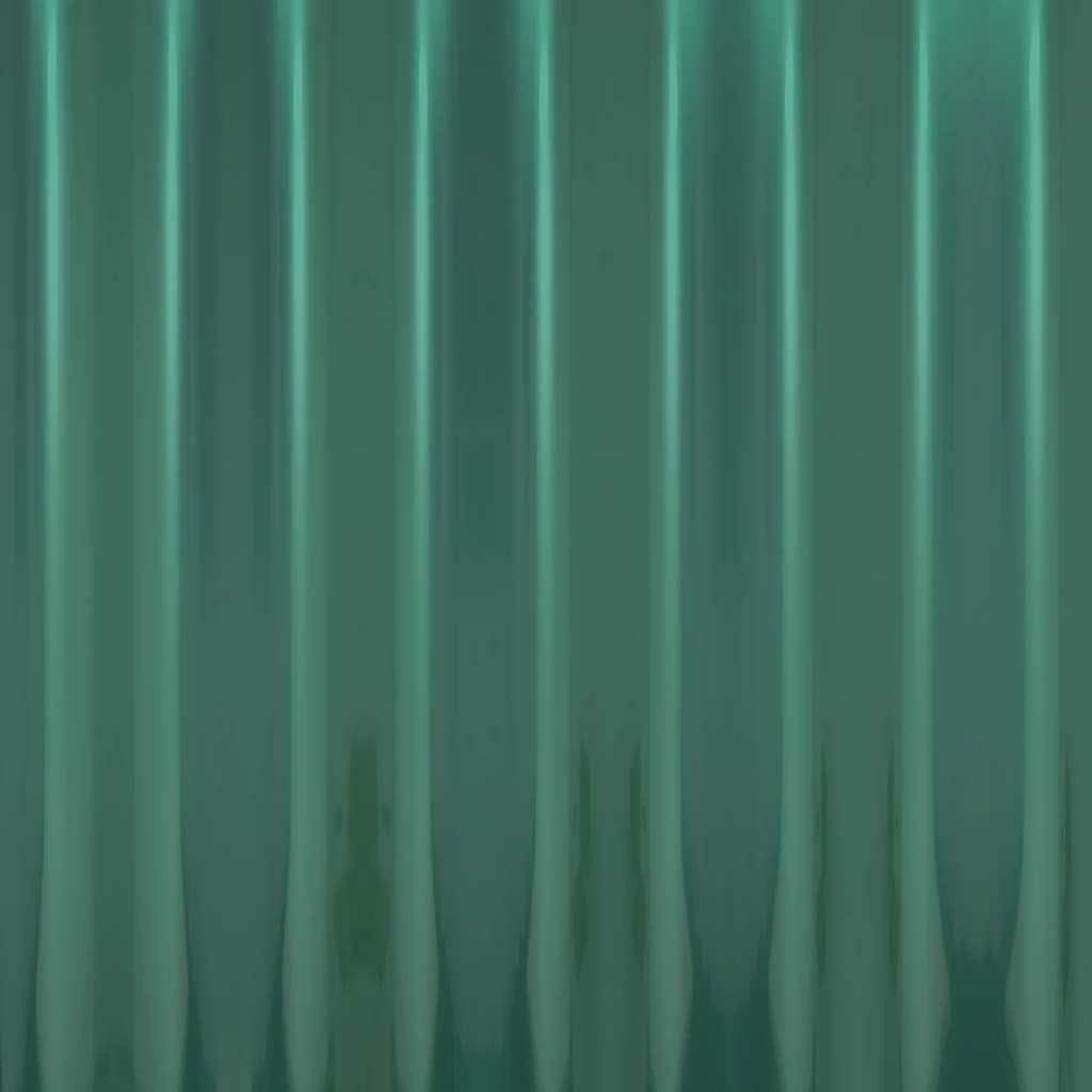 Střešní Panely 36 Ks Práškově Lakovaná Ocel Zelené