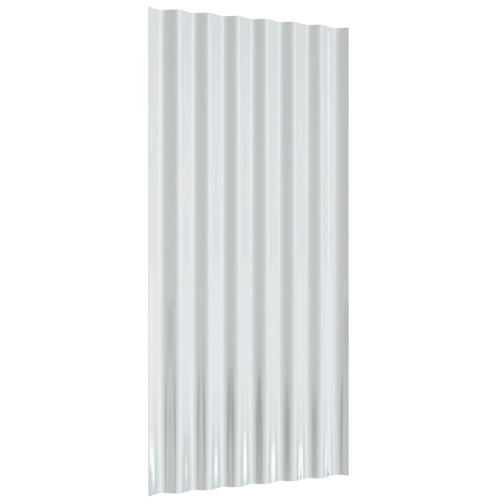 Střešní Panely 12 Ks Pozinkovaná Ocel Antracit 80 X 36 Cm