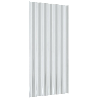 Střešní Panely 12 Ks Pozinkovaná Ocel Antracit 80 X 36 Cm