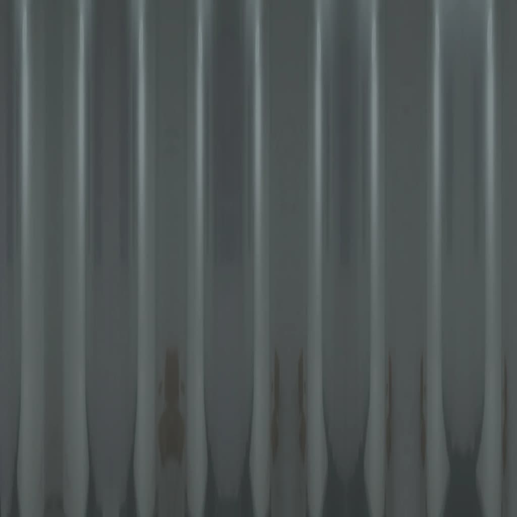 Střešní Panely 12 Ks Pozinkovaná Ocel Antracit 80 X 36 Cm
