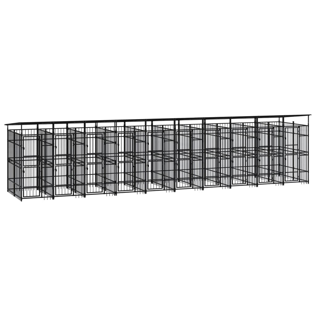 Venkovní Psí Kotec Ocel 11,06 M²