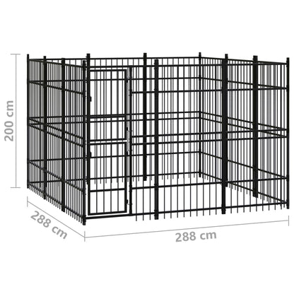 Venkovní Psí Kotec Ocel 8,29 M²
