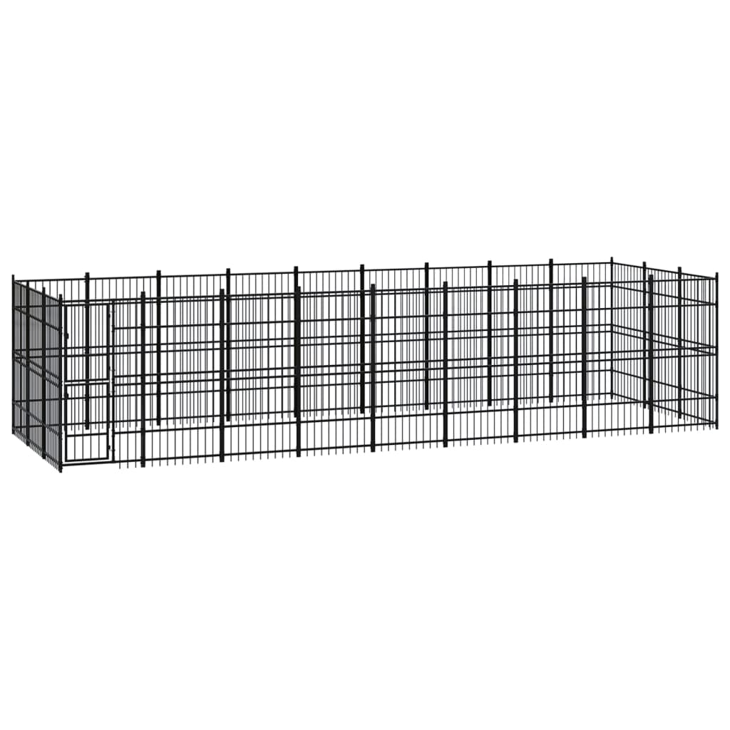 Venkovní Psí Kotec Ocel 8,29 M²