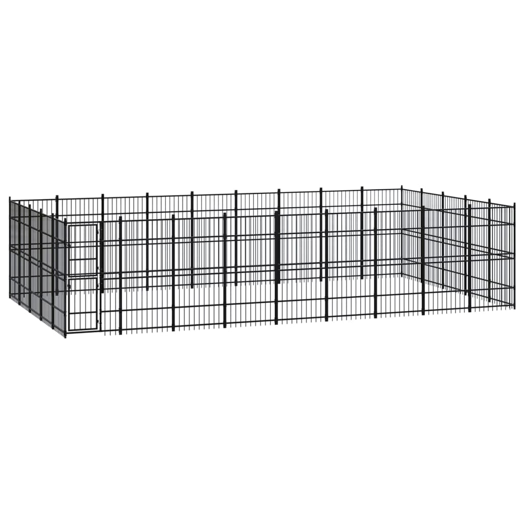 Venkovní Psí Kotec Ocel 8,29 M²