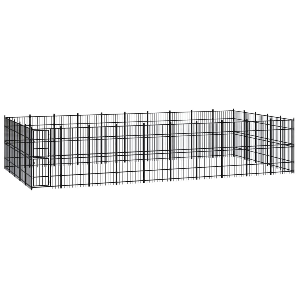 Venkovní Psí Kotec Ocel 8,29 M²