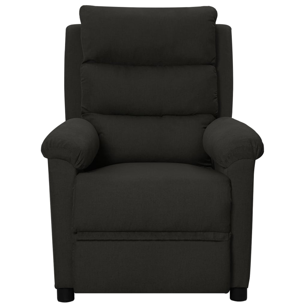 Polohovací Křeslo Černé Textil