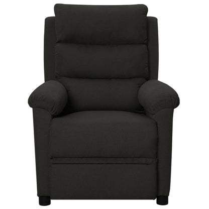 Polohovací Křeslo Černé Textil