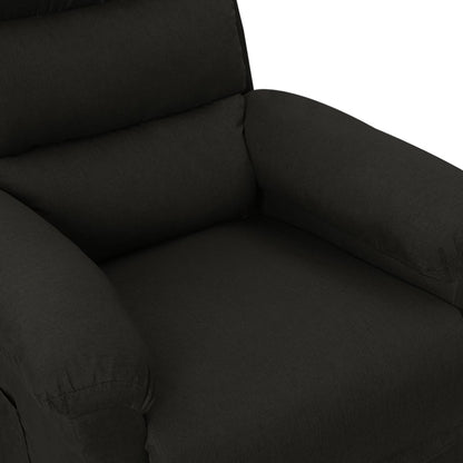 Polohovací Křeslo Černé Textil
