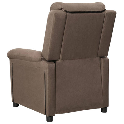 Polohovací Křeslo Taupe Textil