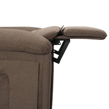 Polohovací Křeslo Taupe Textil