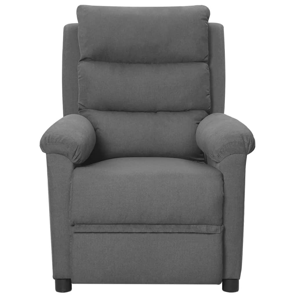 Masážní Křeslo Světle Šedé Textil