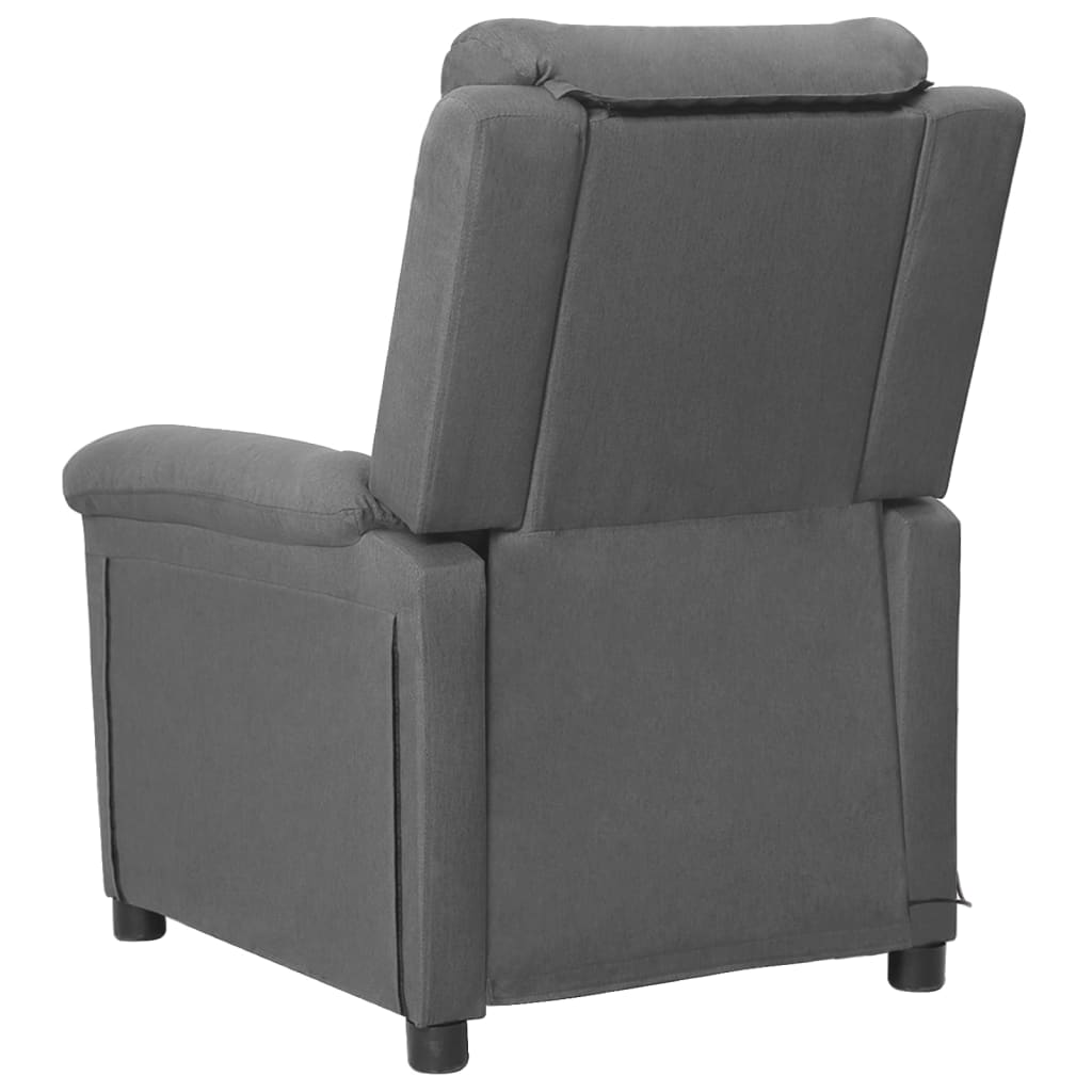 Masážní Křeslo Světle Šedé Textil