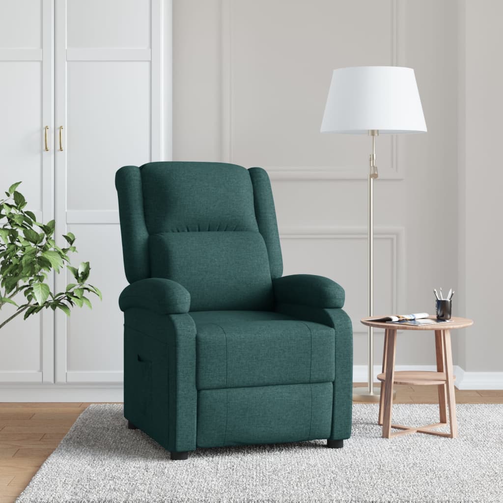Polohovací Křeslo Hnědé Textil