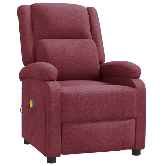 Masážní Křeslo Ušák Vínové Textil
