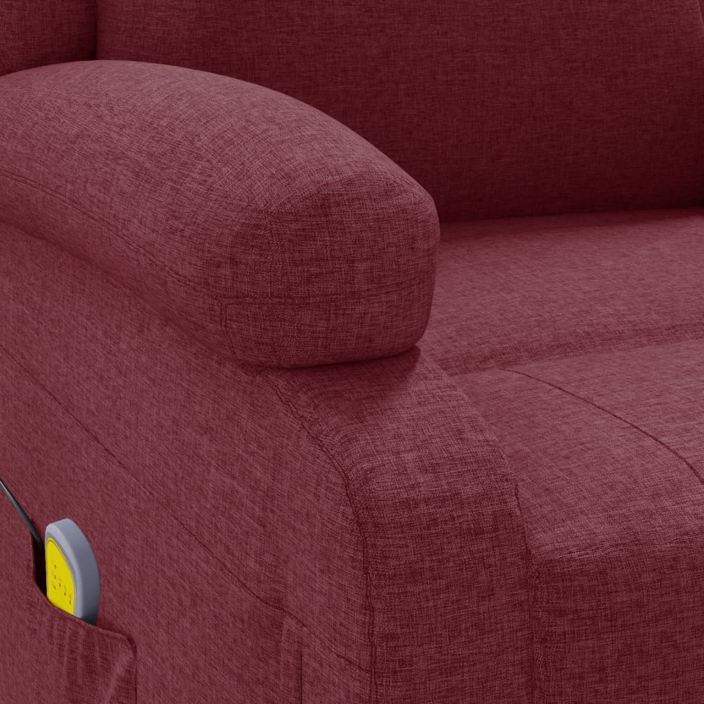 Masážní Křeslo Ušák Vínové Textil