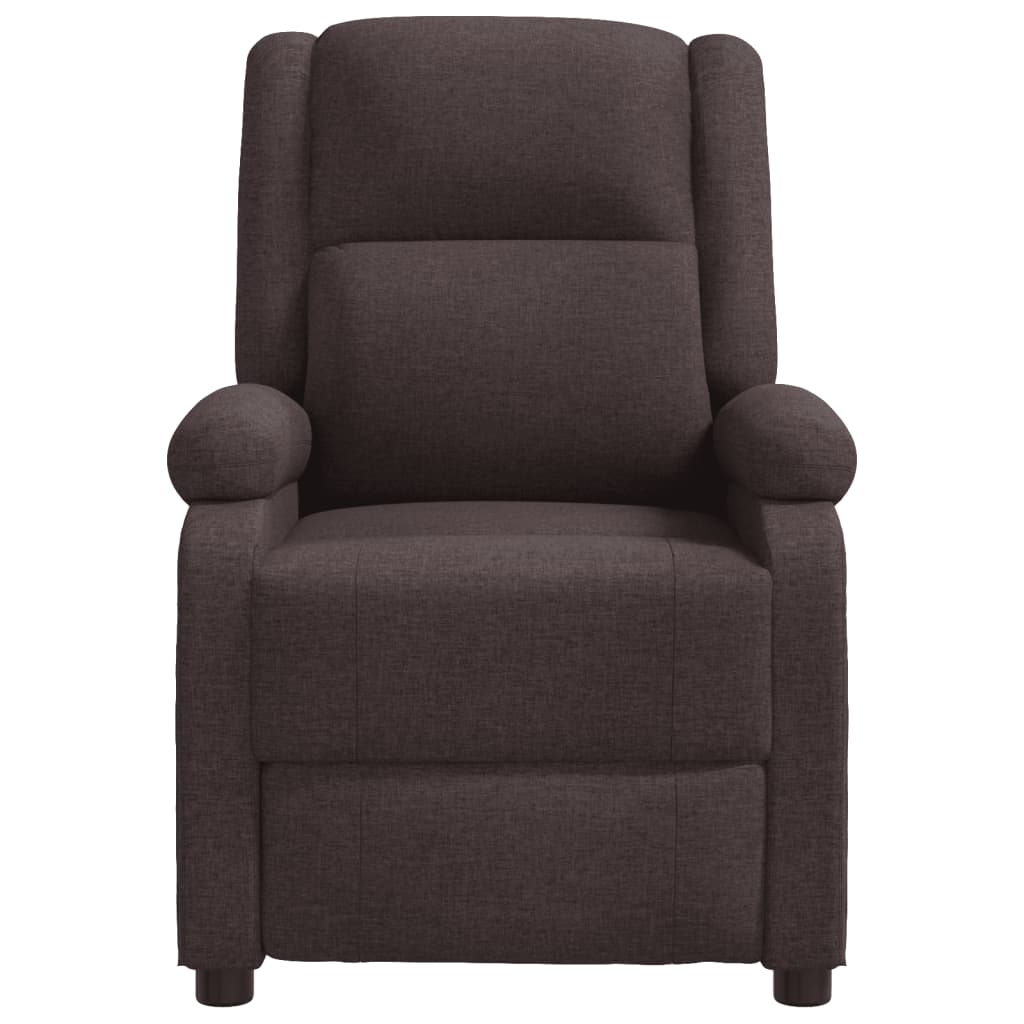 Masážní Křeslo Ušák Tmavě Hnědé Textil