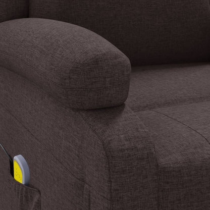 Masážní Křeslo Ušák Tmavě Hnědé Textil