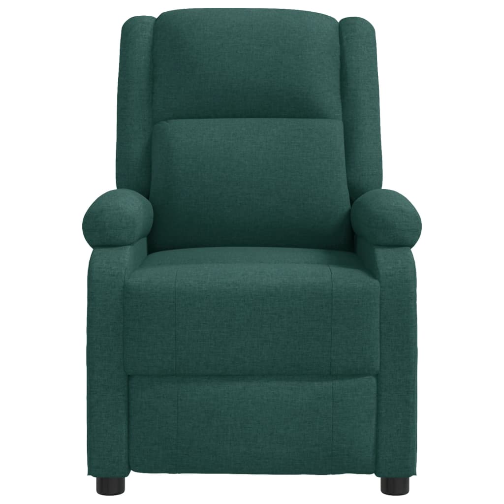 Masážní Křeslo Ušák Tmavě Zelené Textil