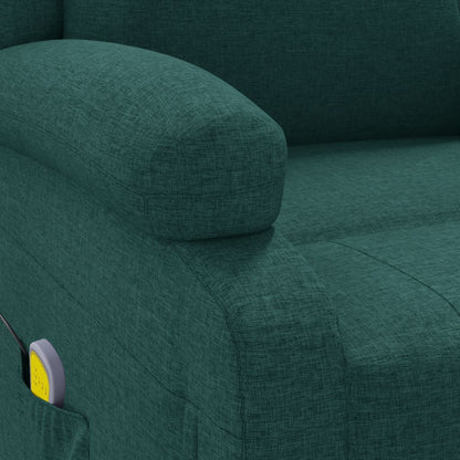 Masážní Křeslo Ušák Tmavě Zelené Textil