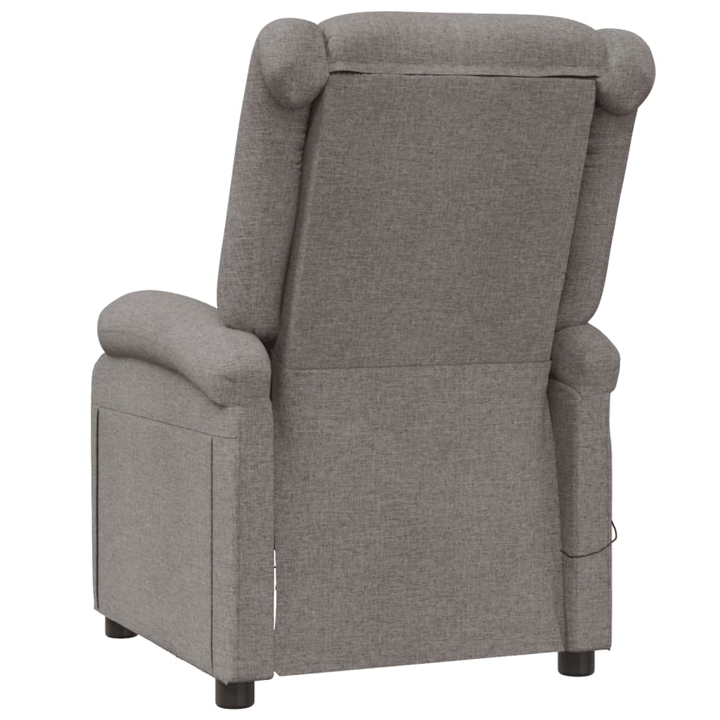 Masážní Křeslo Ušák Taupe Textil