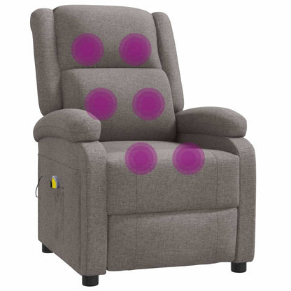 Masážní Křeslo Ušák Taupe Textil