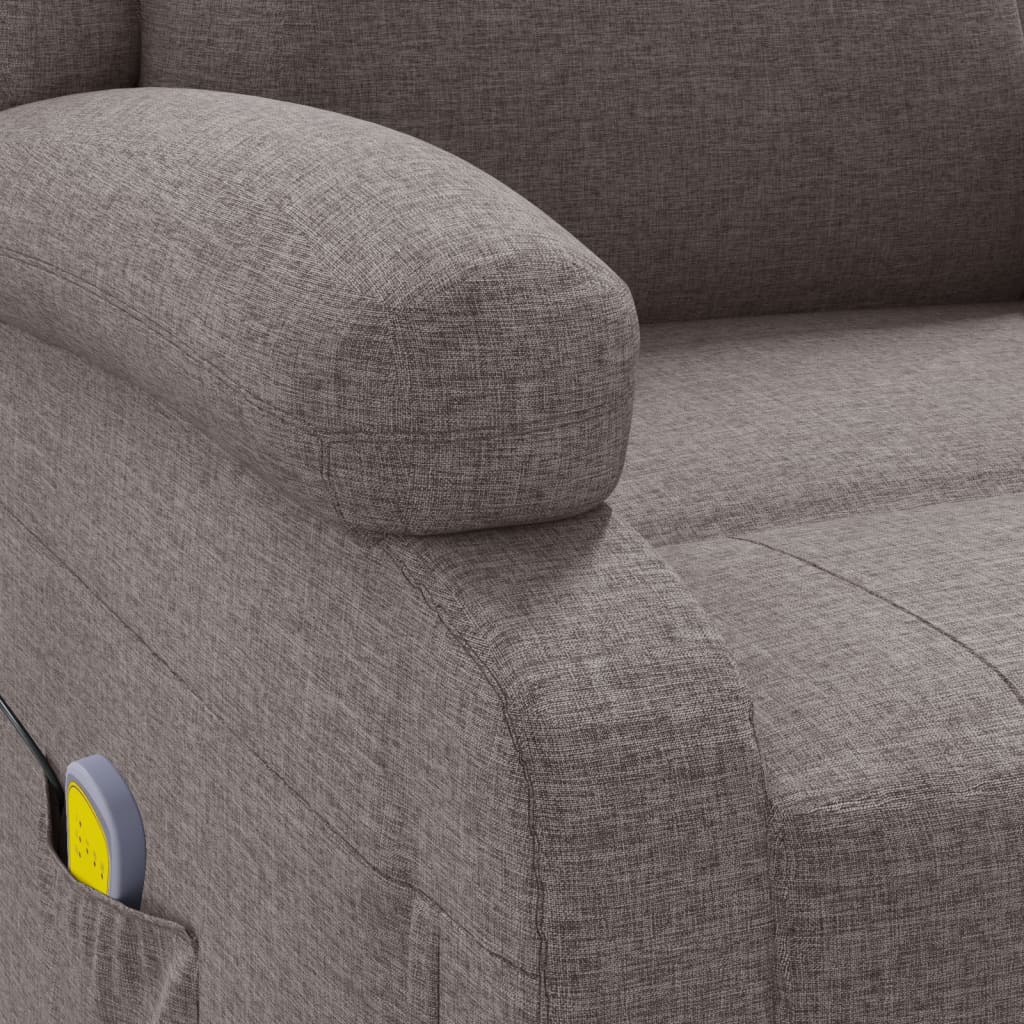 Masážní Křeslo Ušák Taupe Textil