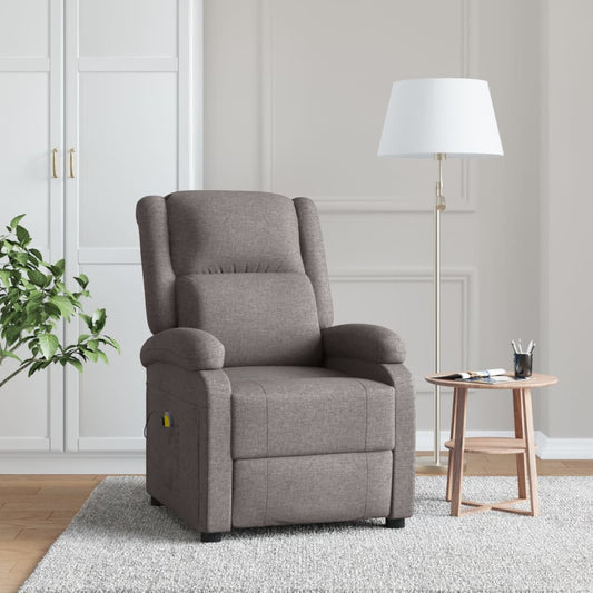 Masážní Křeslo Ušák Taupe Textil