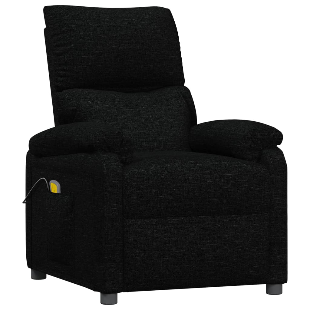 Masážní Křeslo Černé Textil