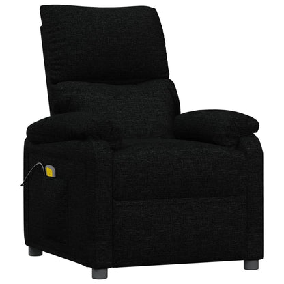 Masážní Křeslo Černé Textil