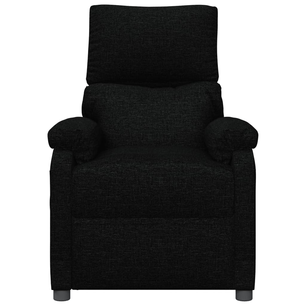 Masážní Křeslo Černé Textil