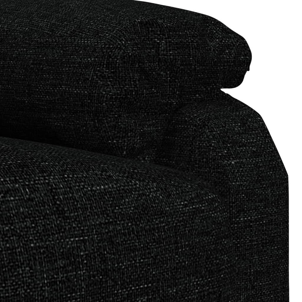 Masážní Křeslo Černé Textil