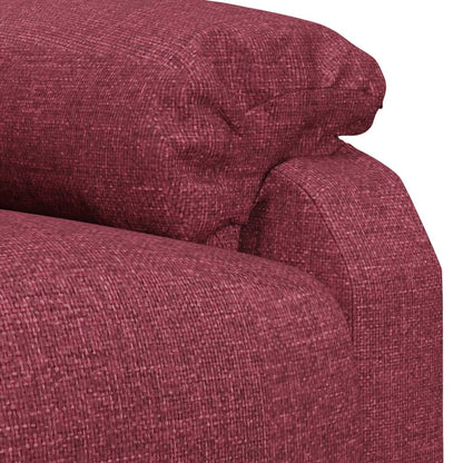 Masážní Křeslo Vínové Textil