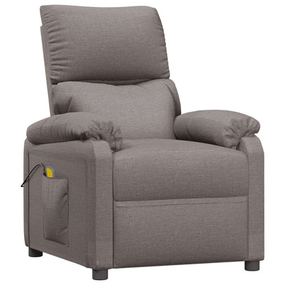 Masážní Křeslo Taupe Textil