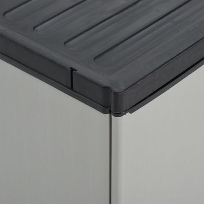 Zahradní Skříň Na Odpadky Šedá A Černá 68 X 37 X 84 Cm Pp