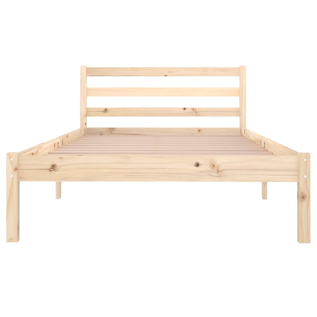 Rám Postele Masivní Borové Dřevo 100 X 200 Cm