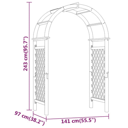Zahradní Oblouk 141X97X243 Cm Impregnovaná Borovice