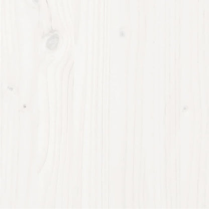 Rám Postele Bílý Masivní Dřevo Borovice 200 X 200 Cm