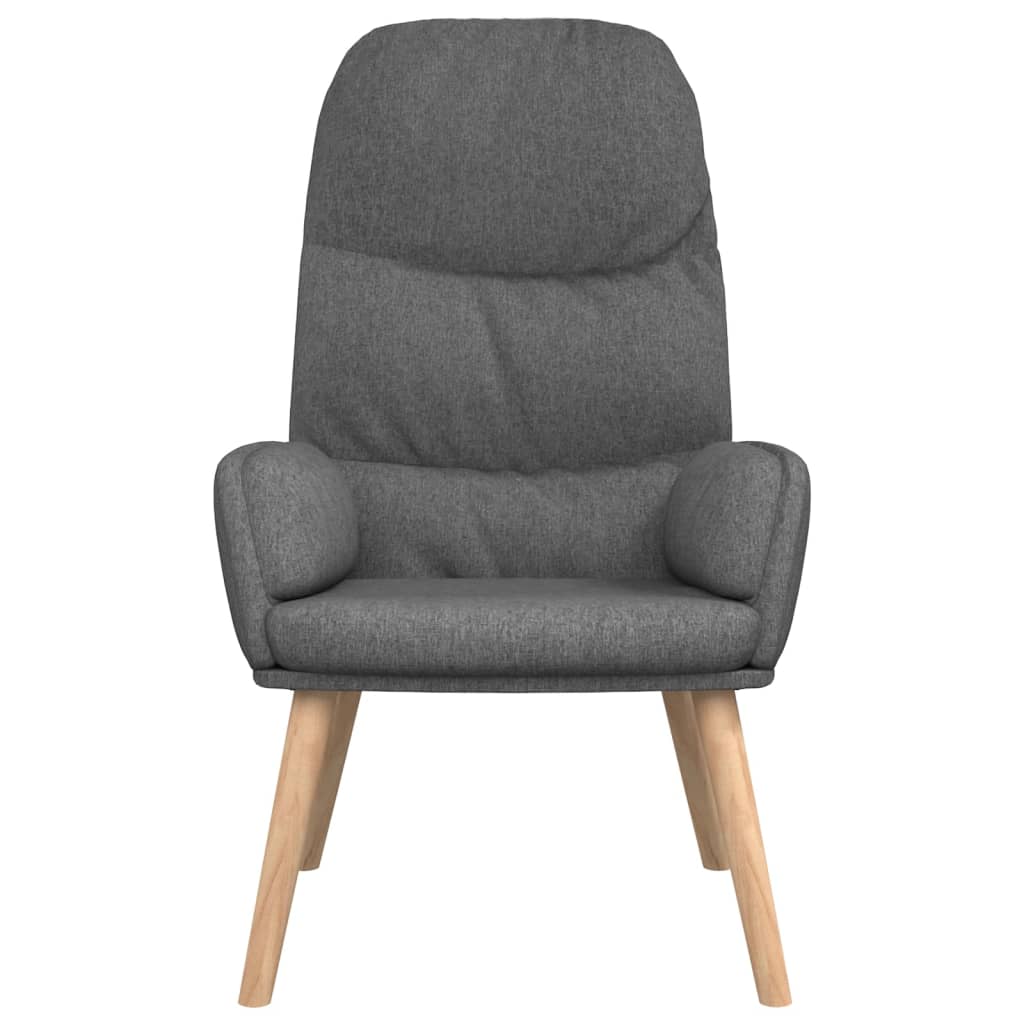Relaxační Křeslo Se Stoličkou Světle Šedé Textil