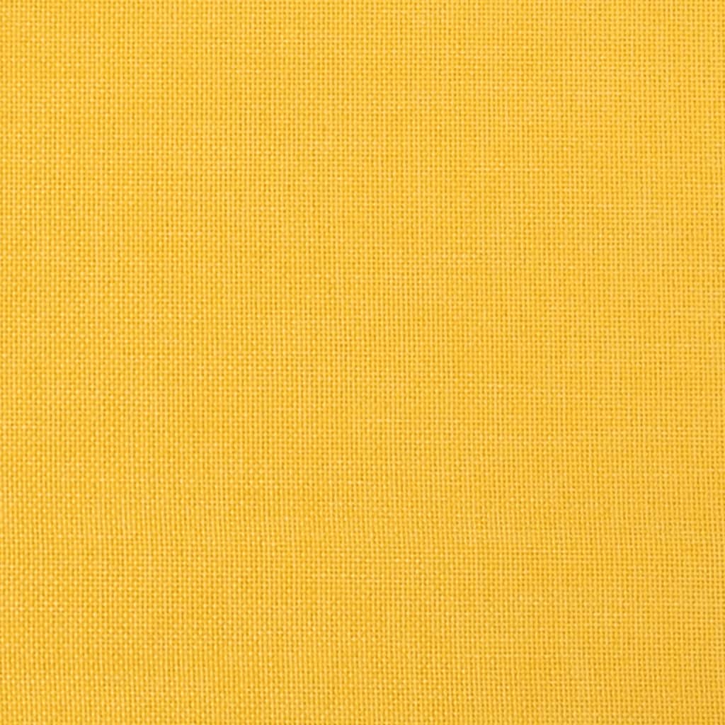 Houpací Křeslo Se Stoličkou Hořčicově Žluté Textil