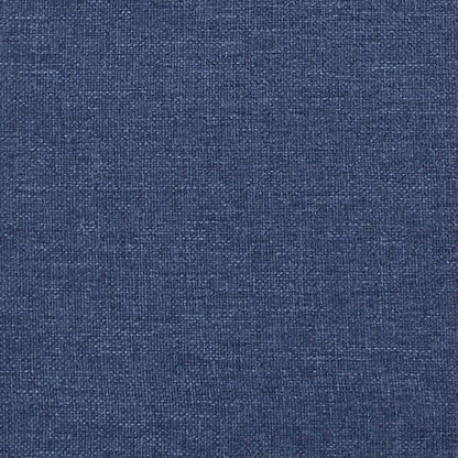 Relaxační Křeslo Se Stoličkou Modré Textil