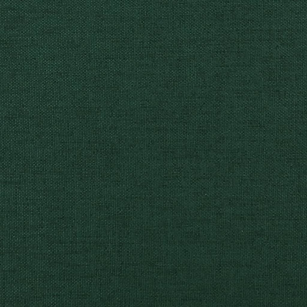 Relaxační Křeslo Se Stoličkou Tmavě Zelené Textil