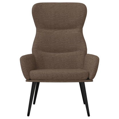 Relaxační Křeslo Se Stoličkou Taupe Textil