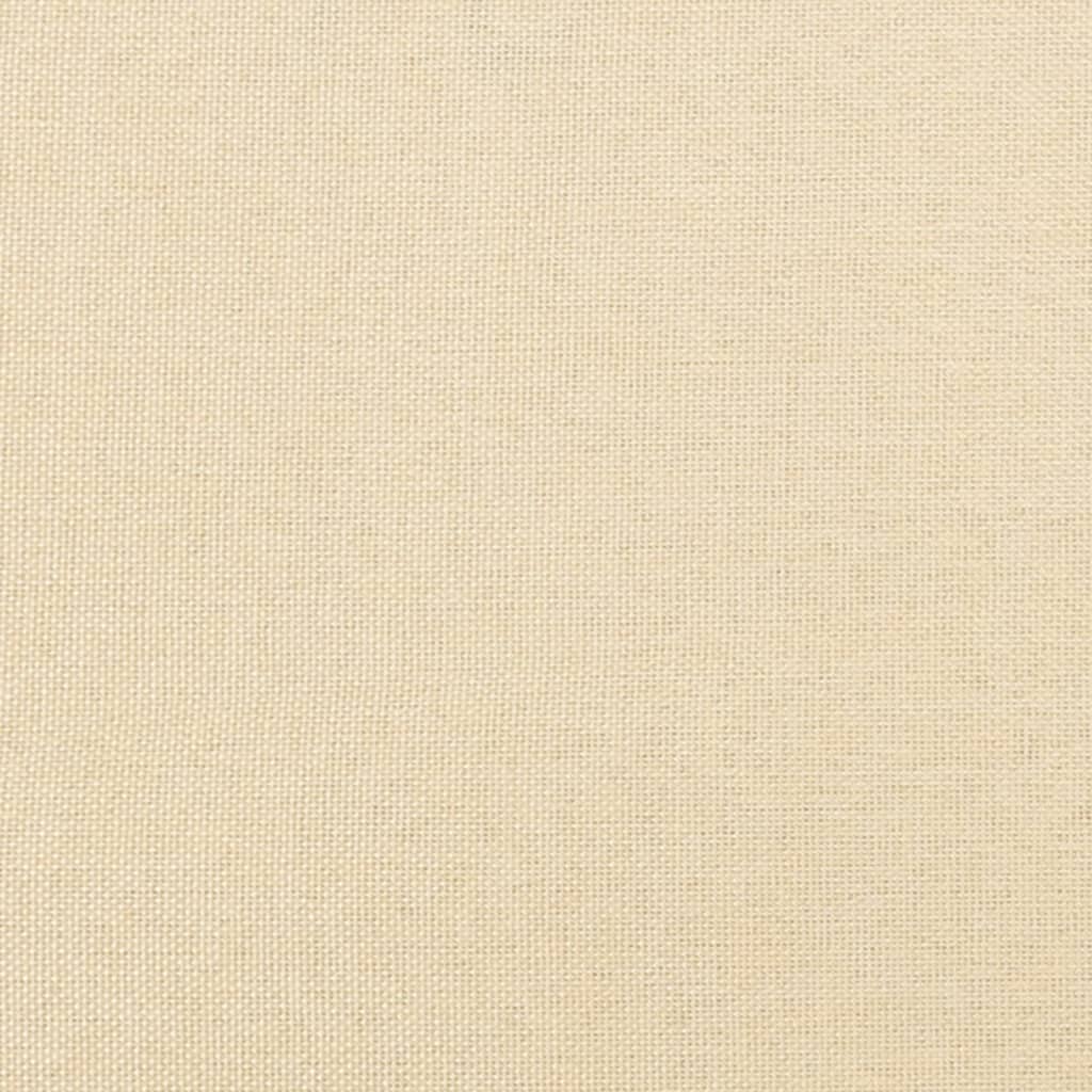 Relaxační Křeslo S Podnožkou Krémové Textil