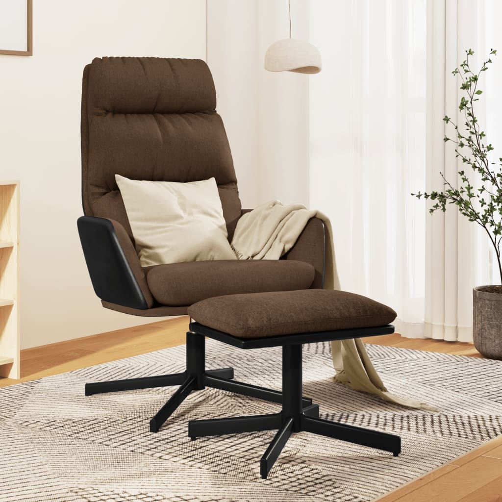 Relaxační Křeslo Tmavě Šedé Textil